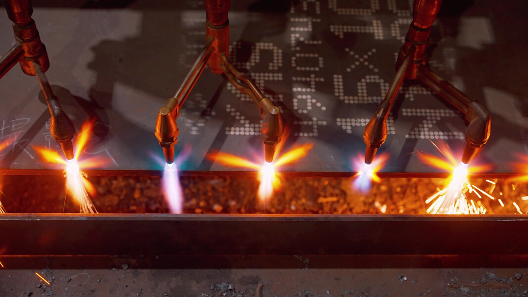 ガス溶断のイメージ